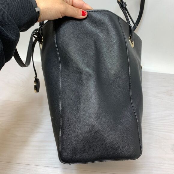 MICHAEL KORS Walsh Black Large East West Top Zip Tote Hand Bag - Picture 3 of 10